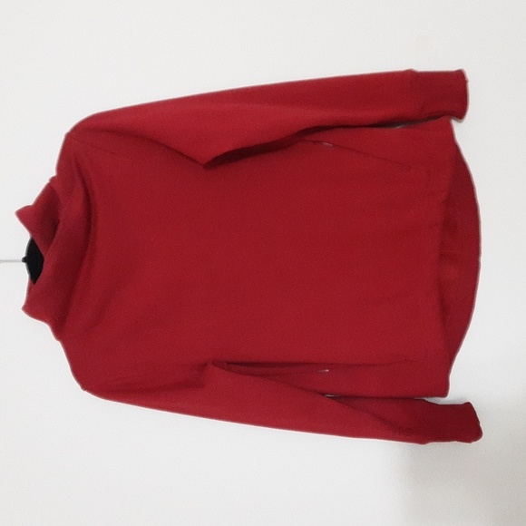 Athleta Karma Twist Neck Sweater Pullover Red Women S/ P  cozy Outdoor Casual - Picture 2 of 10